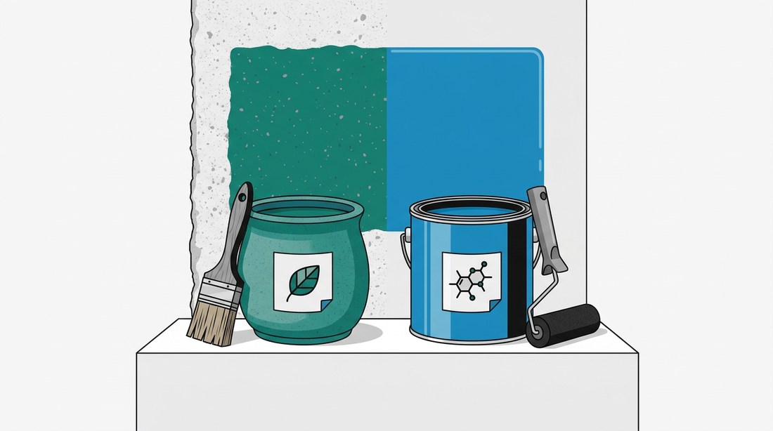 Diferencia entre pintura mineral y pintura plástica: ventajas y usos