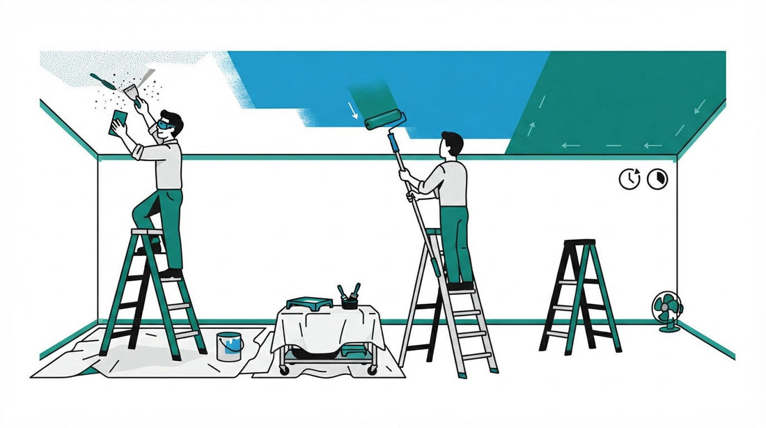 Cómo pintar un techo sin dejar marcas: preparación, aplicación y secado
