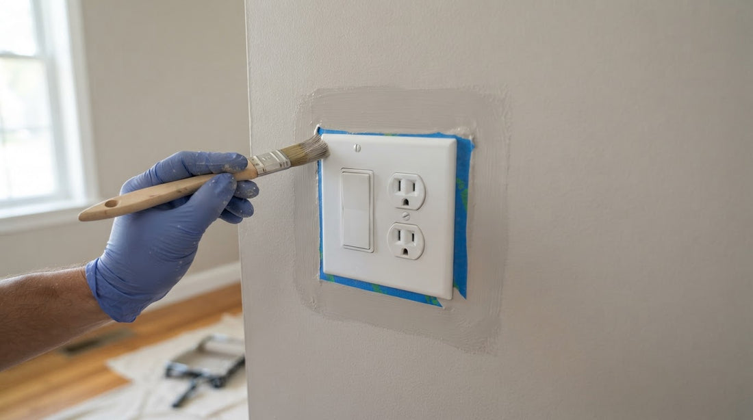 Cómo pintar alrededor de enchufes e interruptores con un acabado limpio