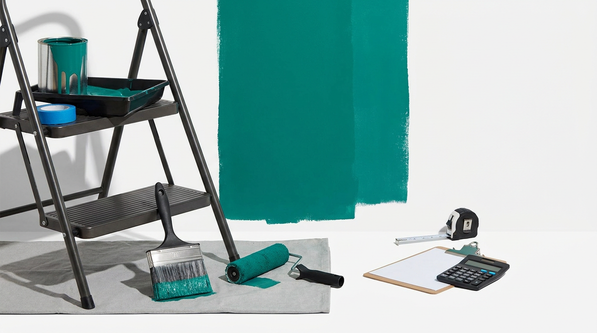 Cómo pintar una habitación paso a paso y calcular la pintura