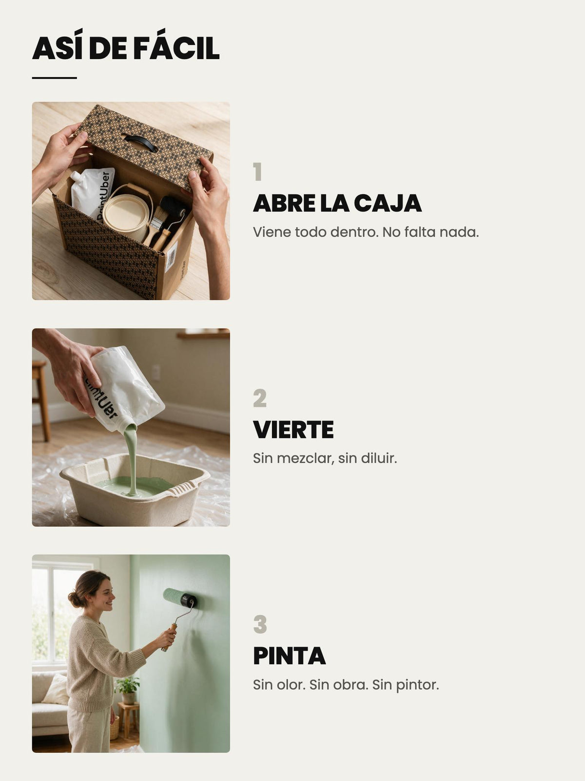 Kit de pintura para paredes y techos