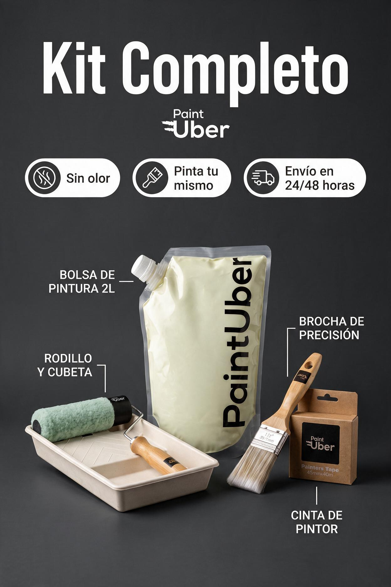 Kit de pintura para paredes y techos