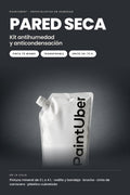 Kit Pared Seca de PaintUber: kit antihumedad y anticondensación con pintura mineral, rodillo, bandeja, brocha, cinta y cubretodo