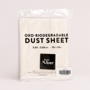 Plástico cubretodo biodegradable · 3,74 × 3,74 m